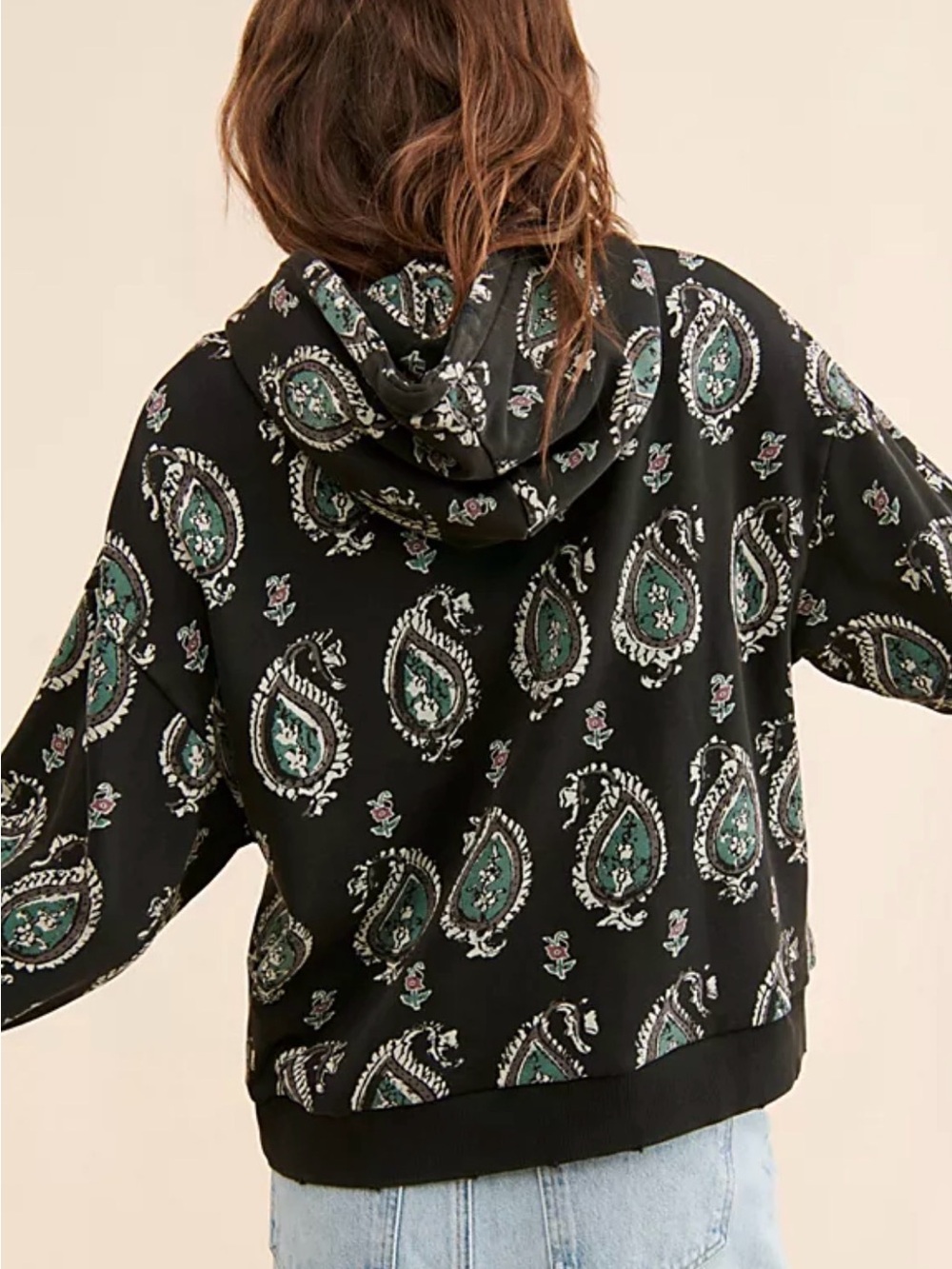Free people X Found Monogram Paisley hoodie - Picture 2 of 4